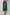 Green pleated skirt worn by a person on a white background