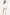 Woman wearing a white outfit with a plain background
