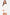 Woman wearing a white outfit on a white background