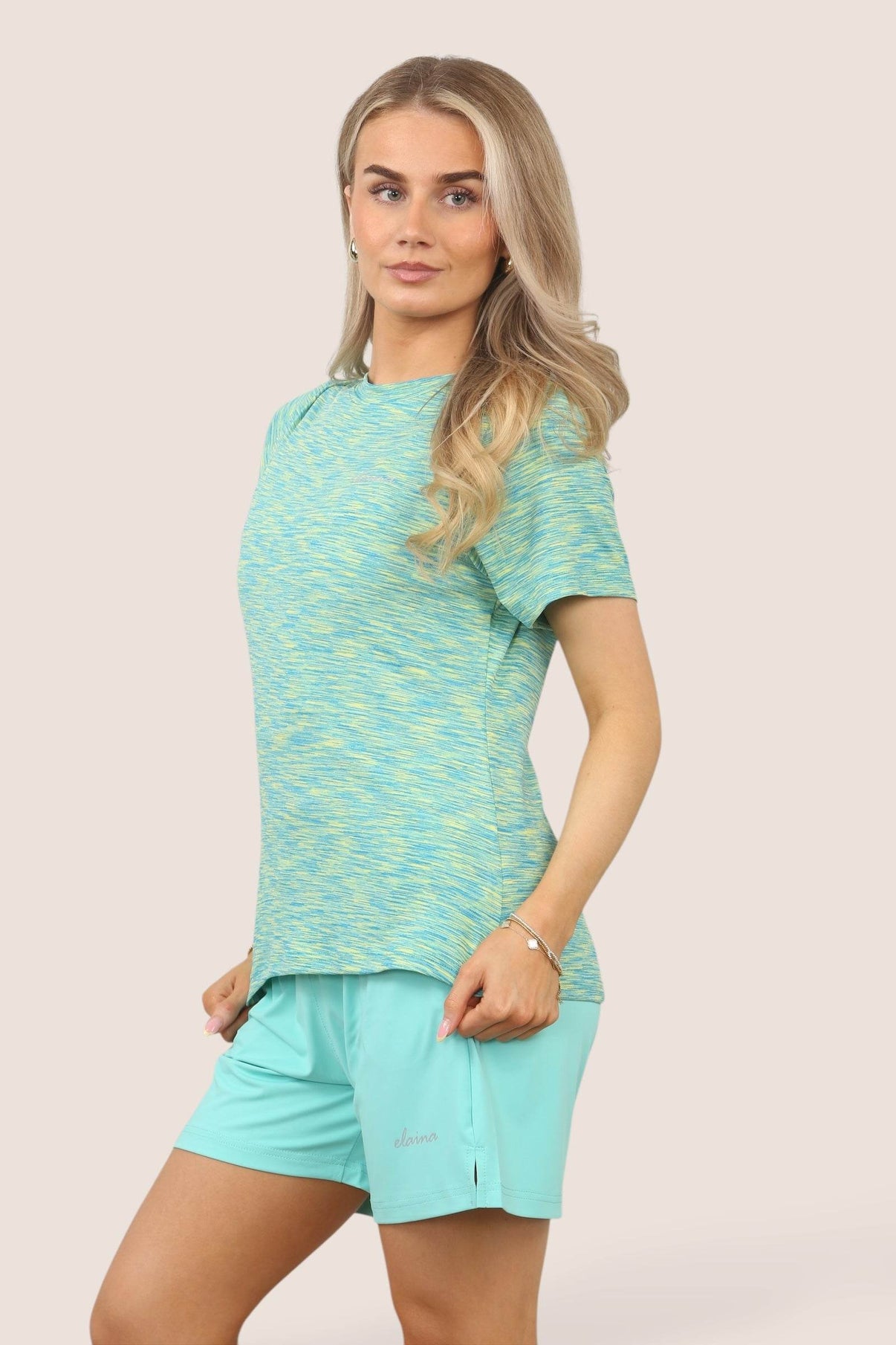 Women's Activewear Set – Lightweight Performance T-Shirt & Shorts with Pockets, Gym, Yoga, Running | Various Colours - Elaina Fashion