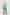 Women’s mint green satin short sleeve pajama set with button-up top and full-length pants, featuring black piping. Model is barefoot and relaxed, wearing lightweight 100% polyester sleepwear ideal for lounging and bedtime
