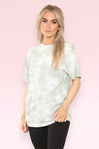 Women's Tie Dye T-Shirt Summer Crew Round Neck with Half Short Sleeve Casual Loose Fit Top Tunic Breathable & Lightweight Ladies Tee Shirt - Elaina Fashion
