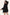 Women's Black Corduroy V-Neck Smock Mini Dress - Loose Swing Short Knee-Length Summer Casual Dress with Long Sleeve for Girls, Beach Party Babydoll Dress - Elaina Fashion