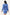 Elaina Fashion Women's V-Neck Blue Satin Ruched Drape Long Sleeve Mini Dress - Elegant Sexy Curvy Slim Fit Bodycon Wrap Dress for Party Cocktail Club Wedding Guest - Elaina Fashion