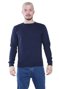 Men's Classic Navy Sweatshirt - Casual Comfort and Stylish Fit - Elaina Fashion