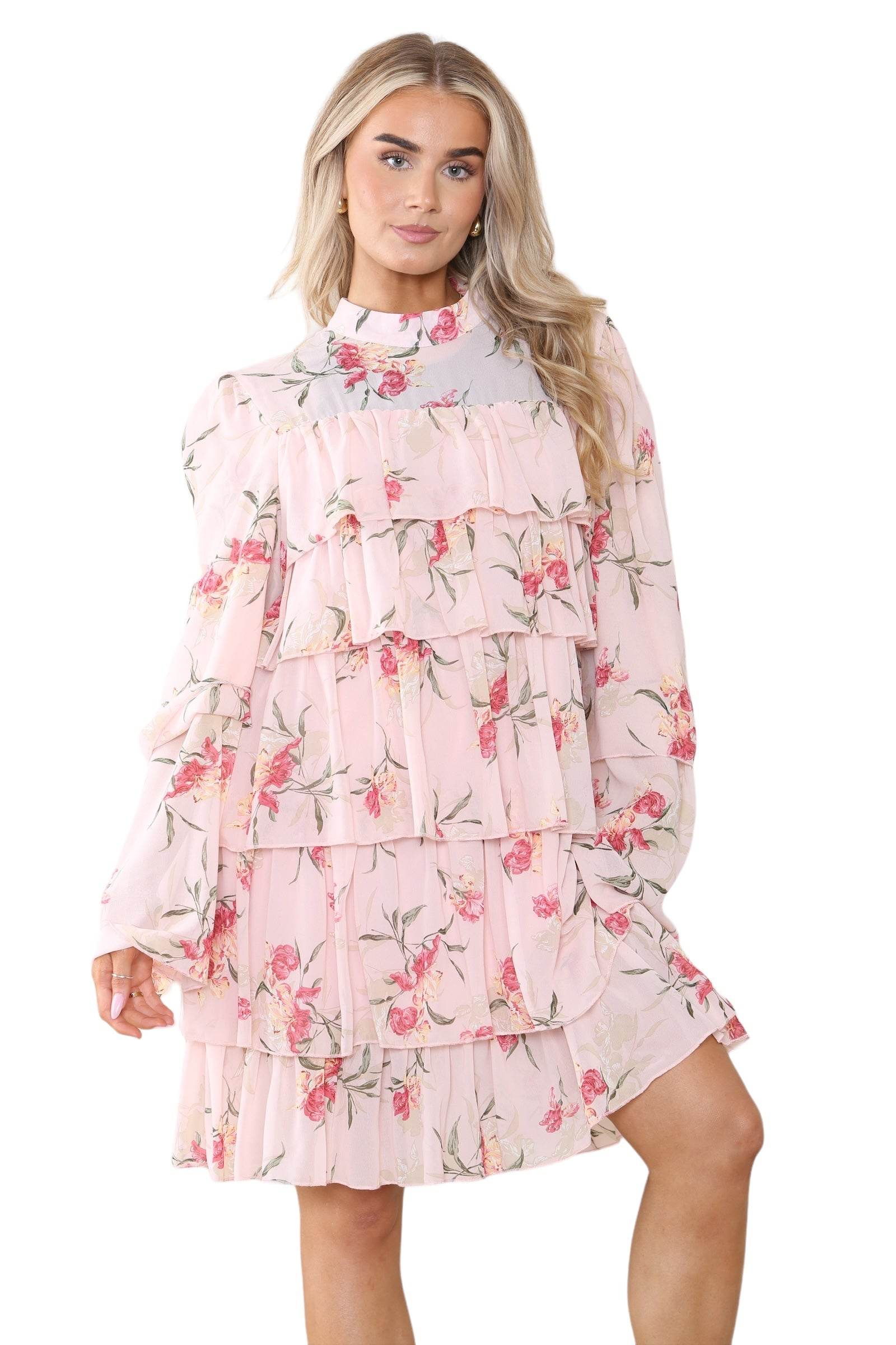 Peach dress casual sale