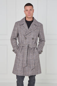 Premium Men's Double-Breasted Trench Coat