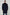 Man wearing a long dark coat against a white background
